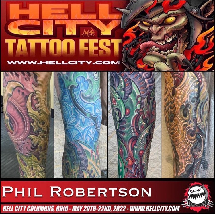 So stoked for this party! See you all in Hell soon. #hellcity #ohiotattoo #americasfavoritetattooconvention #fuckyeah